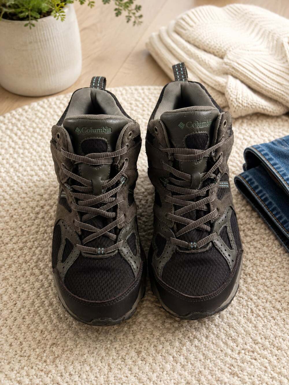 Columbia Women’s Hiking Boots Brown Mid Trail Outdoor Shoes Size 6.5 BL3711